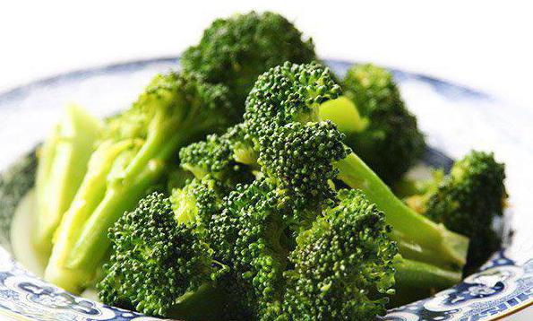 Broccoli gestoomd in een multivariate calorie
