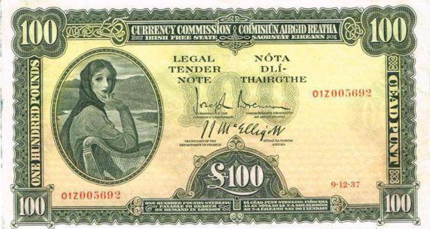 nationale valuta van Ierland