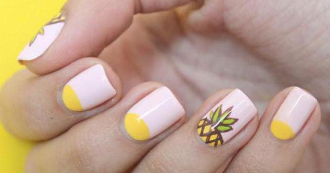 manicure met ananas